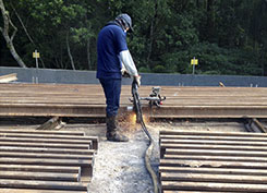 Trilho em Aço, Construção e Desmanche